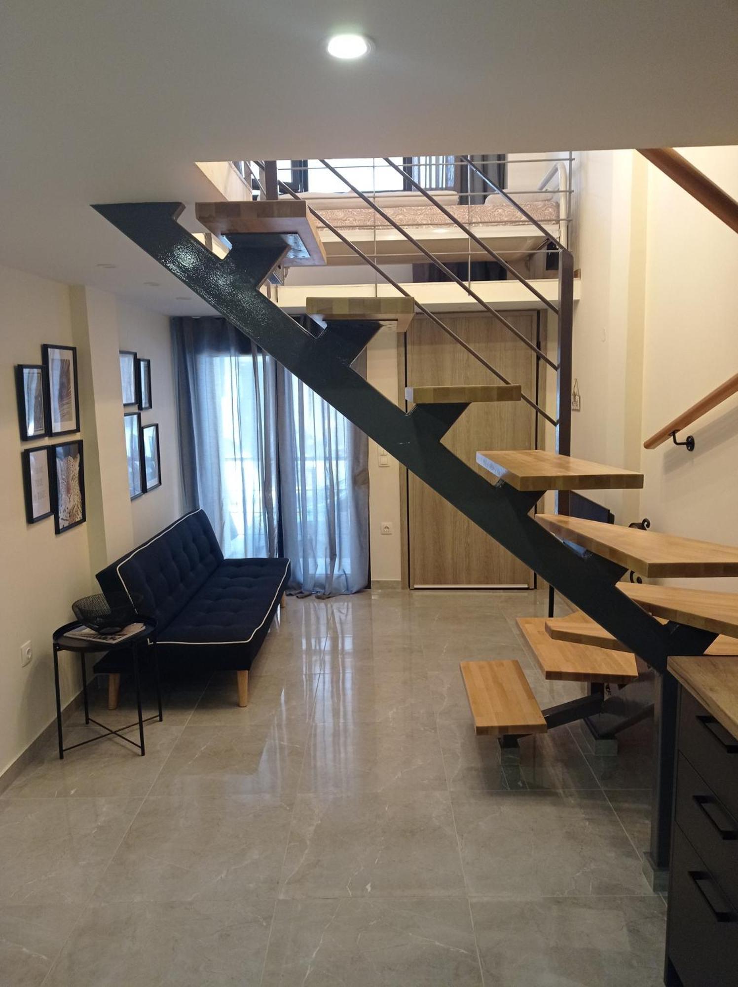 סלוניקי Minimal Two-Floor Apartment מראה חיצוני תמונה